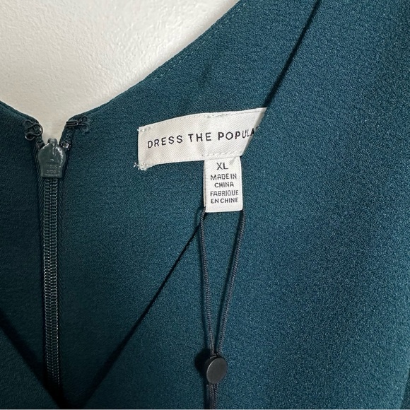 Dress The Population Alicia Dress Pine Green Size XL - Picture 9 of 11